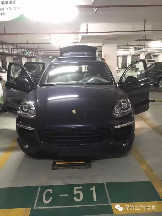 保時捷卡宴車內空氣凈化治理
